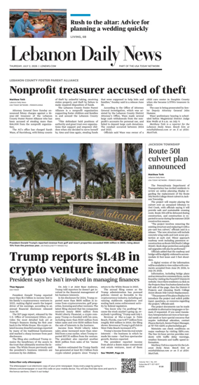 Cover of Lebanon Daily News