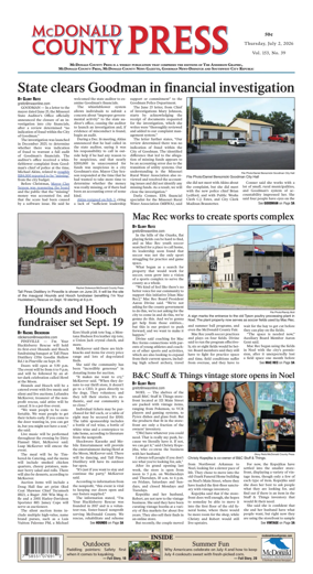 Cover of McDonald County Press