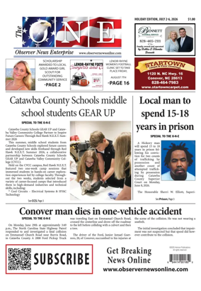 Cover of Observer News Enterprise
