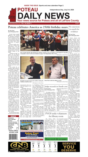 Cover of Poteau Daily News