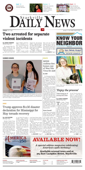 Cover of Starkville Daily News