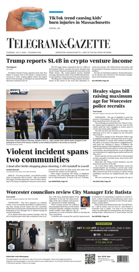 Cover of Telegram & Gazette