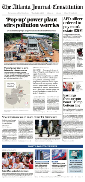 Cover of The Atlanta Journal-Constitution