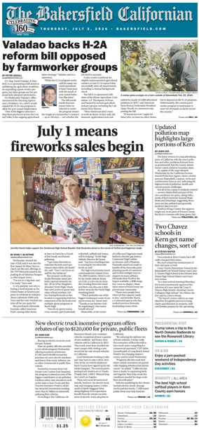 Cover of The Bakersfield Californian