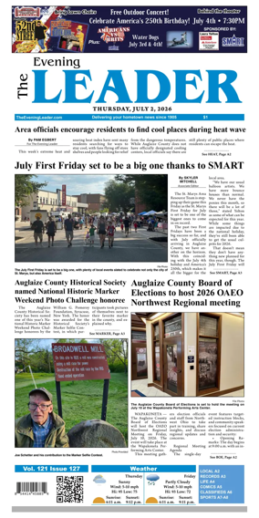 Cover of The Evening Leader