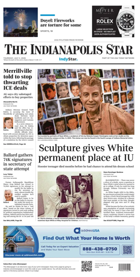 Cover of The Indianapolis Star