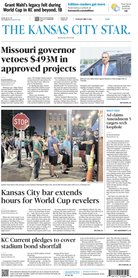 Cover of The Kansas City Star