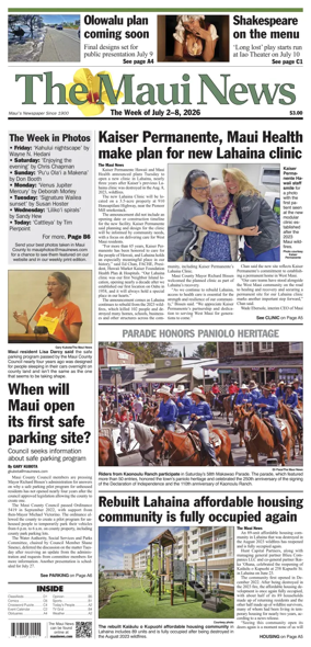 Cover of The Maui News - Weekender
