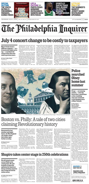 Cover of The Philadelphia Inquirer