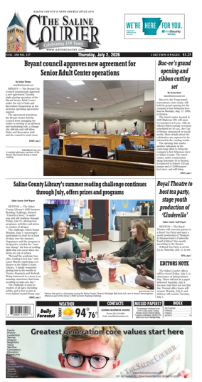 Cover of The Saline Courier