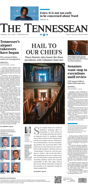 Cover of The Tennessean