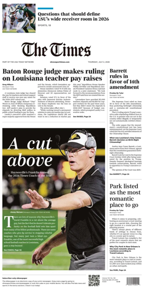 Cover of The Times (Shreveport)