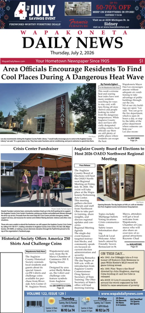 Cover of Wapakoneta Daily News