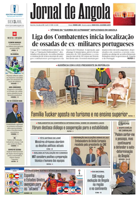 Cover of Jornal de Angola