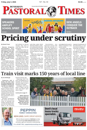 Cover of Deniliquin Pastoral Times