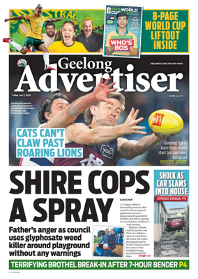 Cover of Geelong Advertiser