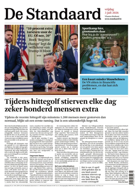 Cover of De Standaard