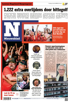 Cover of Het Nieuwsblad
