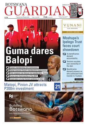 Cover of Botswana Guardian
