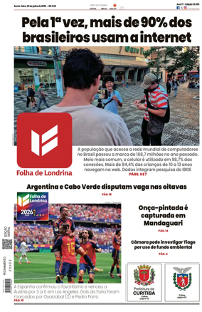 Cover of Folha de Londrina