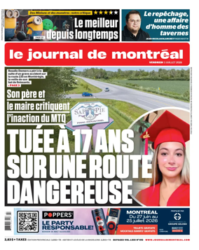 Cover of Le Journal de Montreal