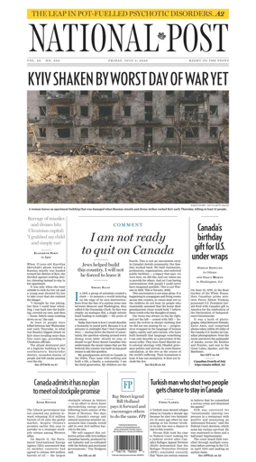 Cover of National Post - (National Edition)