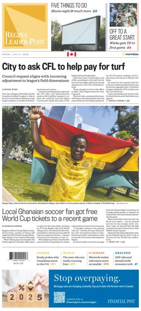 Cover of Regina Leader-Post