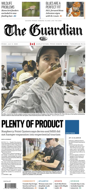 Cover of The Guardian (Charlottetown)