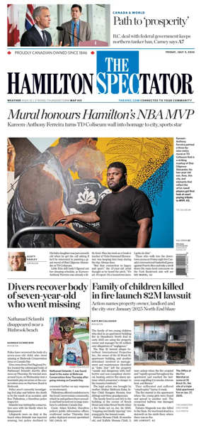 Cover of The Hamilton Spectator