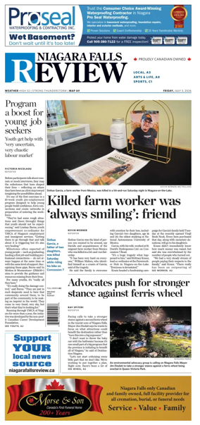 Cover of The Niagara Falls Review