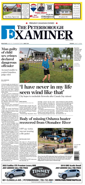 Cover of The Peterborough Examiner