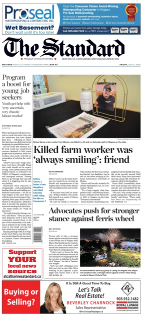 Cover of The Standard (St. Catharines)
