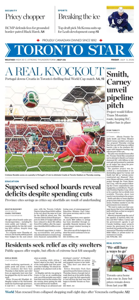 Cover of Toronto Star