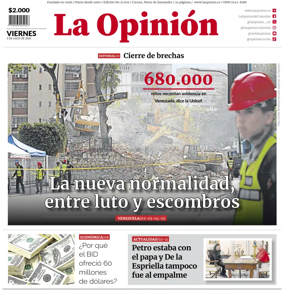 Cover of La Opinion
