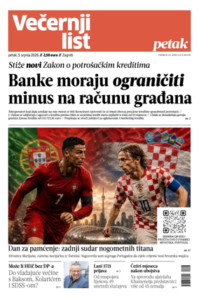 Cover of Vecernji list - Zagreb