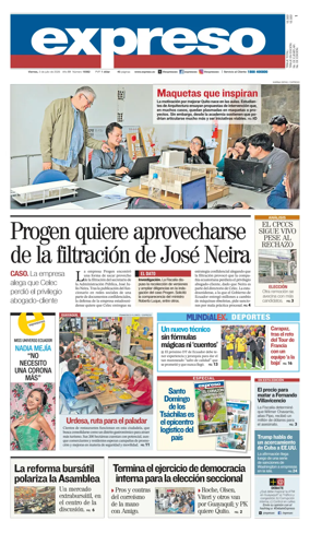 Cover of Diario Expreso