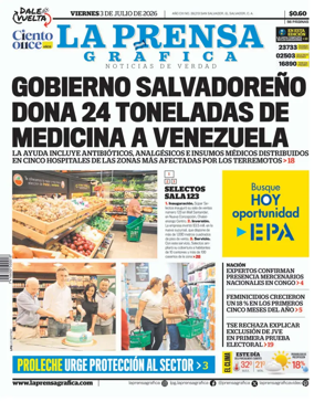 Cover of La Prensa Grafica