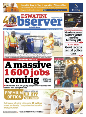 Cover of Eswatini Observer