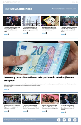 Cover of Euronews Business (Spanish) Compiled Edition