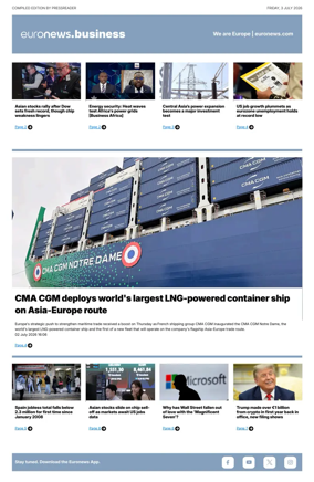 Cover of Euronews Business