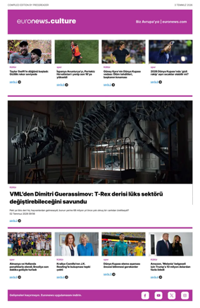 Cover of Euronews Culture and Sport (Turkish) Compiled Edition