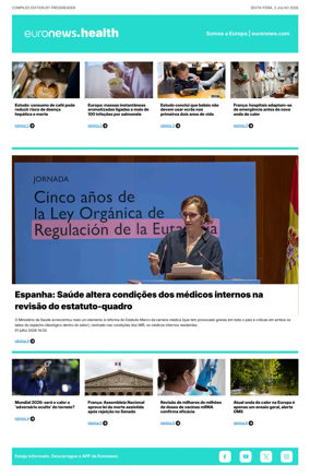 Cover of Euronews Health (Portuguese)