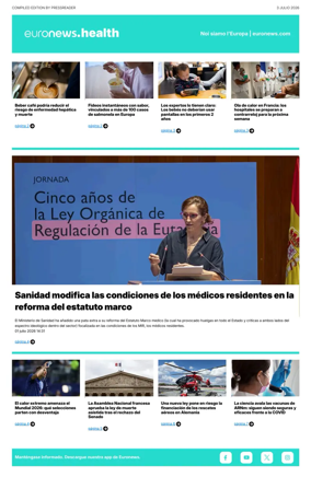 Cover of Euronews Health (Spanish) Compiled Edition