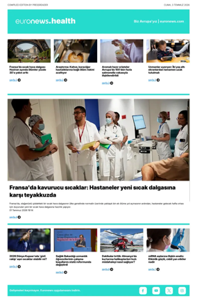 Cover of Euronews Health (Turkish) Compiled Edition