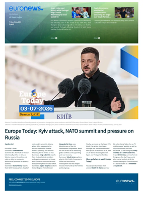 Cover of Euronews World Cup