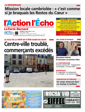 Cover of l'Action l'Echo (La Ferte-Bernard)