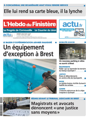 Cover of L'Hebdo du Finistere - Le Progres de Cornouaille Le Courrier du Leon