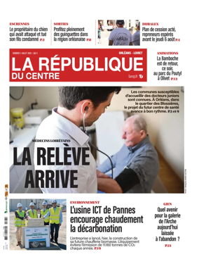Cover of La Republique du Centre (Orleans - Loiret))