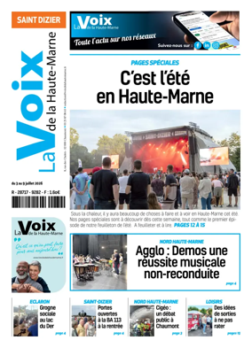 Cover of La Voix de la Haute-Marne edition Saint-Dizier