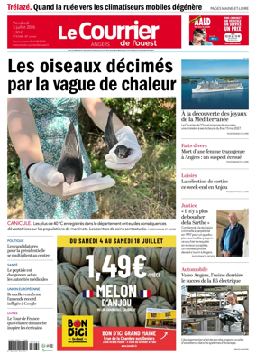 Cover of Le Courrier de l’Ouest (Angers)
